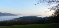 83 draussen im nebelmeer ragen die hoehen des buchabergs wie inseln heraus - ft